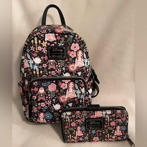 Loungefly backpack & Wallet-Disney Beauty & The Beast